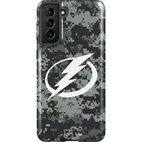 NHL Tampa Bay Lightning Camo Galaxy S21 FE Pro Case