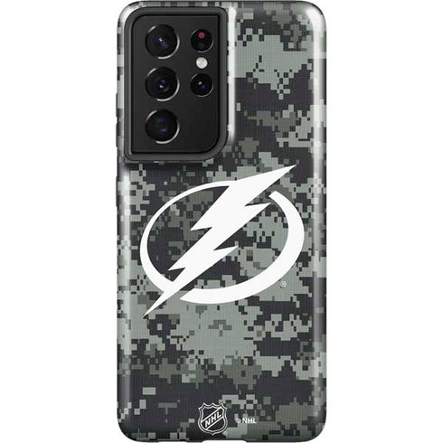 NHL Tampa Bay Lightning Camo Galaxy S21 Ultra 5G Pro Case