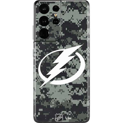 NHL Tampa Bay Lightning Camo Galaxy S21 Ultra 5G Skin
