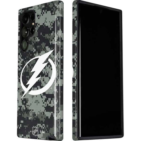 NHL Tampa Bay Lightning Camo Galaxy S22 Ultra Pro Case