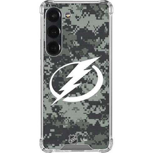NHL Tampa Bay Lightning Camo Galaxy S23 Clear Case