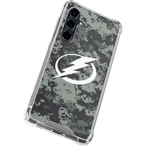 NHL Tampa Bay Lightning Camo Galaxy S23 FE Clear Case