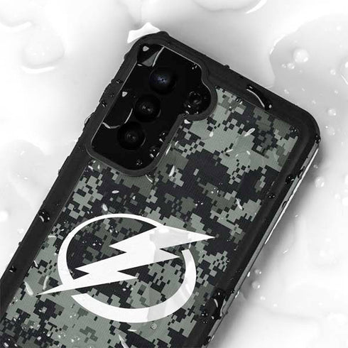 NHL Tampa Bay Lightning Camo Galaxy S23 Plus Waterproof Case