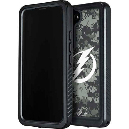 NHL Tampa Bay Lightning Camo Galaxy S23 Waterproof Case