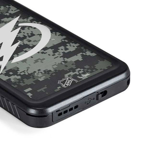 NHL Tampa Bay Lightning Camo Galaxy S23 Waterproof Case