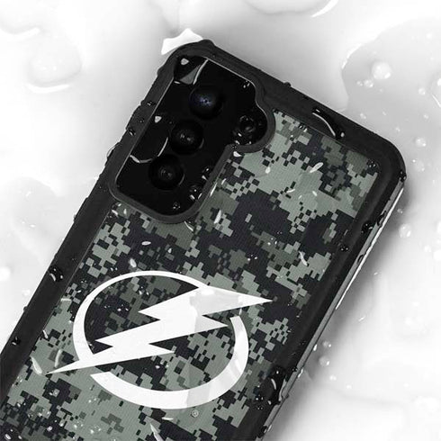 NHL Tampa Bay Lightning Camo Galaxy S23 Waterproof Case