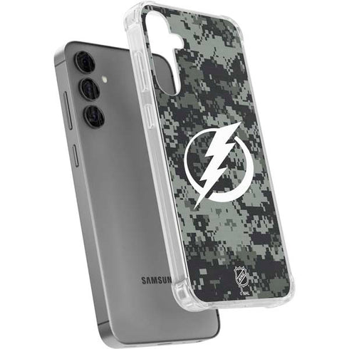 NHL Tampa Bay Lightning Camo Galaxy S24 Plus Clear Case