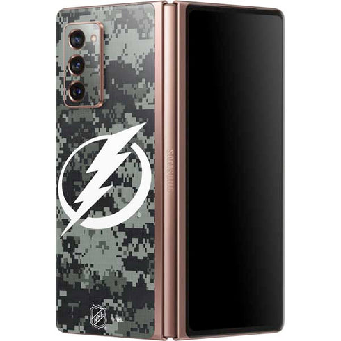 NHL Tampa Bay Lightning Camo Galaxy Z Fold2 5G Skin