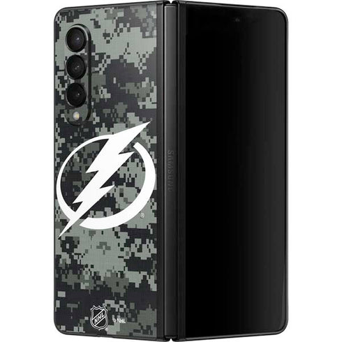 NHL Tampa Bay Lightning Camo Galaxy Z Fold3 5G Skin