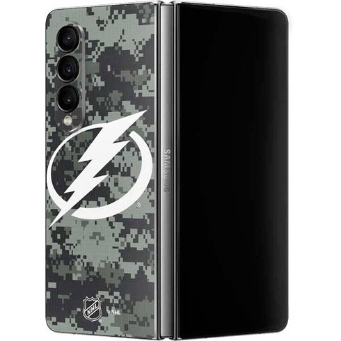NHL Tampa Bay Lightning Camo Galaxy Z Fold4 5G Skin