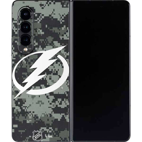 NHL Tampa Bay Lightning Camo Galaxy Z Fold4 5G Skin