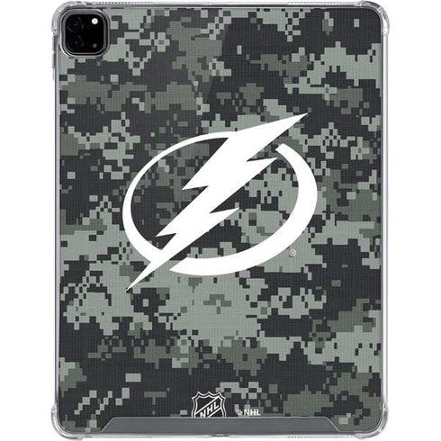 NHL Tampa Bay Lightning Camo iPad Pro 12.9in (2020) Clear Case