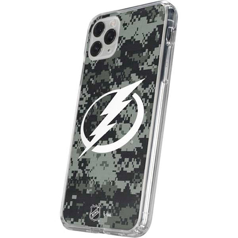 NHL Tampa Bay Lightning Camo iPhone 11 Pro Clear Case