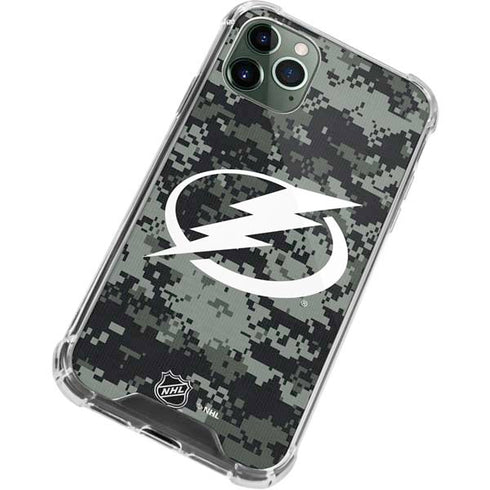 NHL Tampa Bay Lightning Camo iPhone 11 Pro Max Clear Case