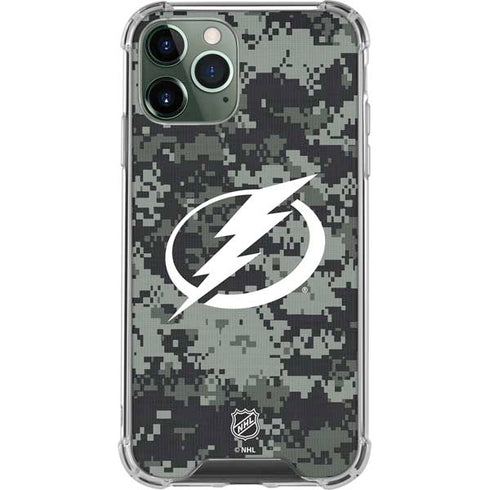 NHL Tampa Bay Lightning Camo iPhone 11 Pro Max Clear Case