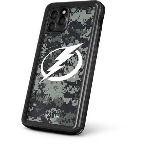 NHL Tampa Bay Lightning Camo iPhone 11 Pro Max Waterproof Case
