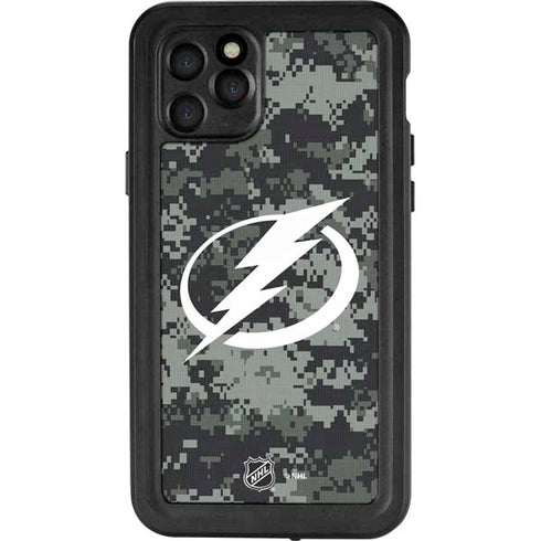 NHL Tampa Bay Lightning Camo iPhone 11 Pro Waterproof Case