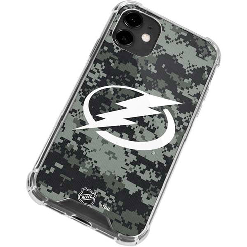 NHL Tampa Bay Lightning Camo iPhone 12 Mini Clear Case