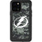 NHL Tampa Bay Lightning Camo iPhone 12 Pro Waterproof Case