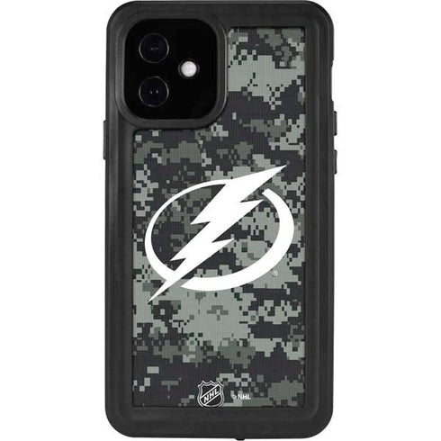 NHL Tampa Bay Lightning Camo iPhone 12 Waterproof Case