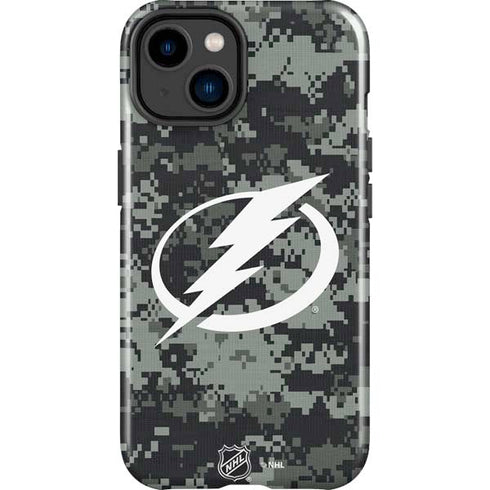 NHL Tampa Bay Lightning Camo iPhone 15 Plus Impact Case