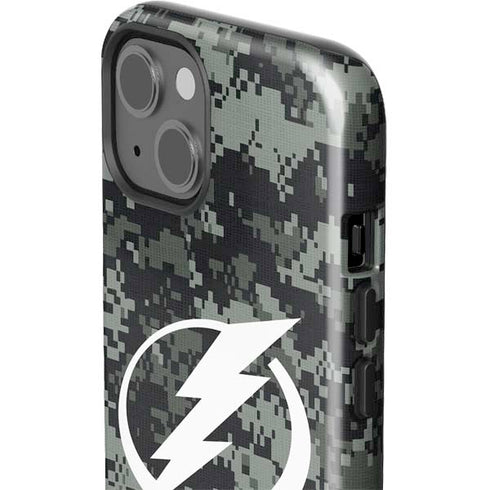 NHL Tampa Bay Lightning Camo iPhone 15 Plus Impact Case