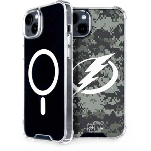 NHL Tampa Bay Lightning Camo iPhone 15 Plus MagSafe Case