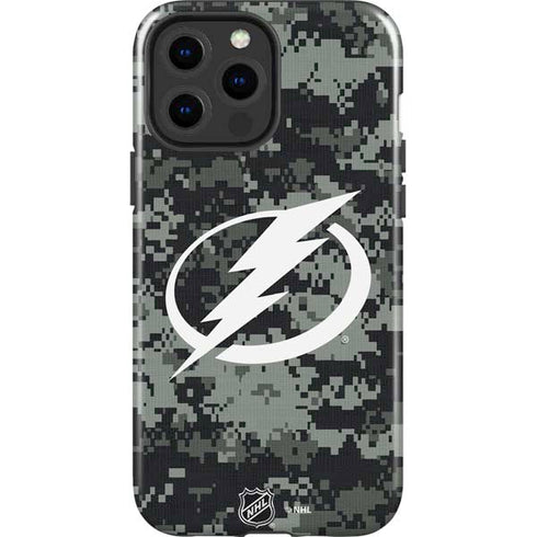 NHL Tampa Bay Lightning Camo iPhone 15 Pro Max Impact Case