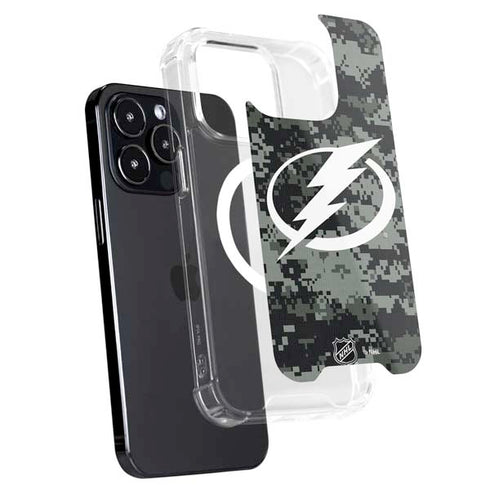 NHL Tampa Bay Lightning Camo iPhone 15 Pro Max MagSafe Case