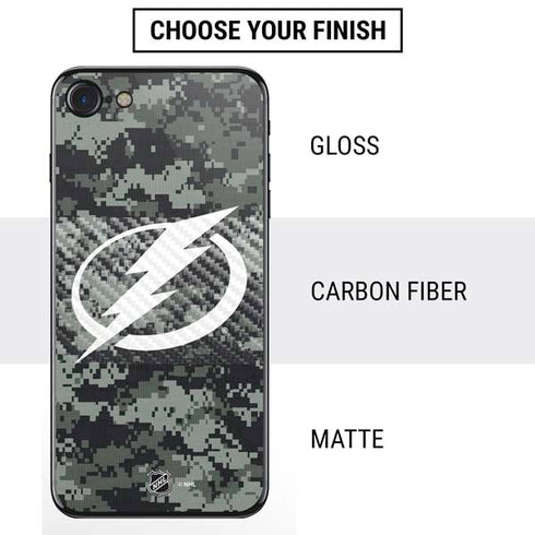 NHL Tampa Bay Lightning Camo iPhone SE (2nd & 3rd Gen) Skin