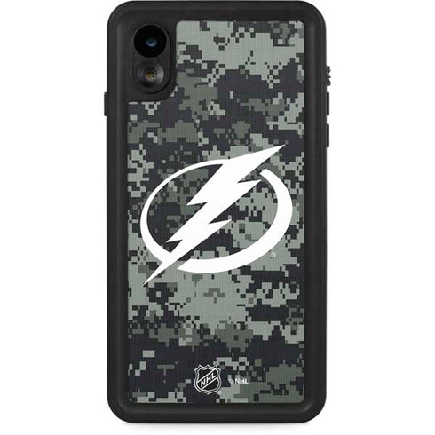NHL Tampa Bay Lightning Camo iPhone XR Waterproof Case