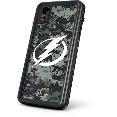 NHL Tampa Bay Lightning Camo iPhone XR Waterproof Case