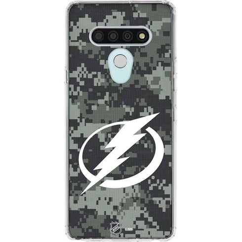 NHL Tampa Bay Lightning Camo LG Stylo 6 Clear Case