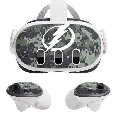 NHL Tampa Bay Lightning Camo Meta Quest 3 Skin