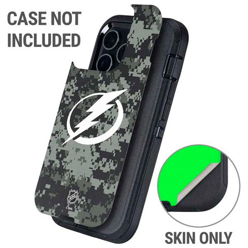 NHL Tampa Bay Lightning Camo Otterbox Defender iPhone Skin