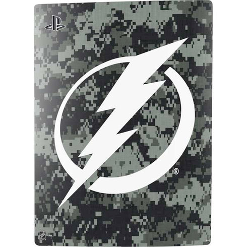 NHL Tampa Bay Lightning Camo PS5 Digital Edition Console Skin