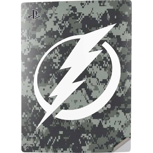 NHL Tampa Bay Lightning Camo PS5 Digital Edition Console Skin