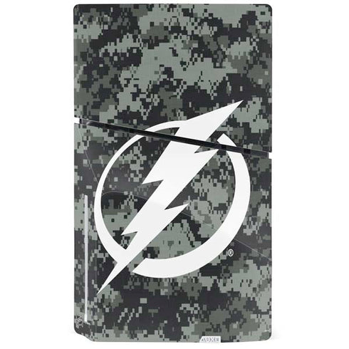NHL Tampa Bay Lightning Camo PS5 Slim Disk Console Skin