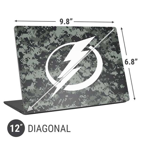 NHL Tampa Bay Lightning Camo Universal Laptop 12in (9.8 x 6.8in) Skin