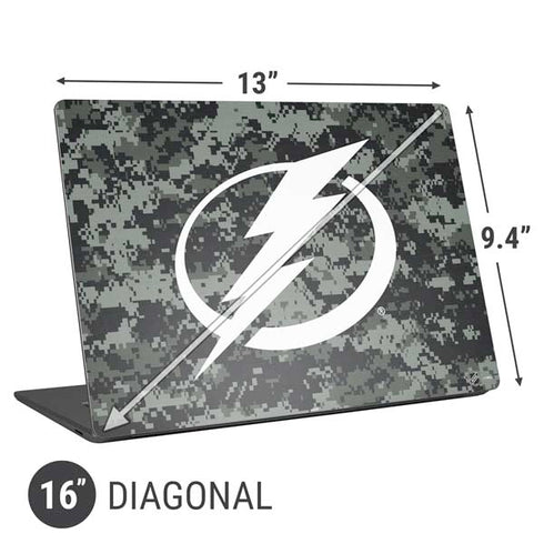 NHL Tampa Bay Lightning Camo Universal Laptop 16in (13 x 9.4in) Skin