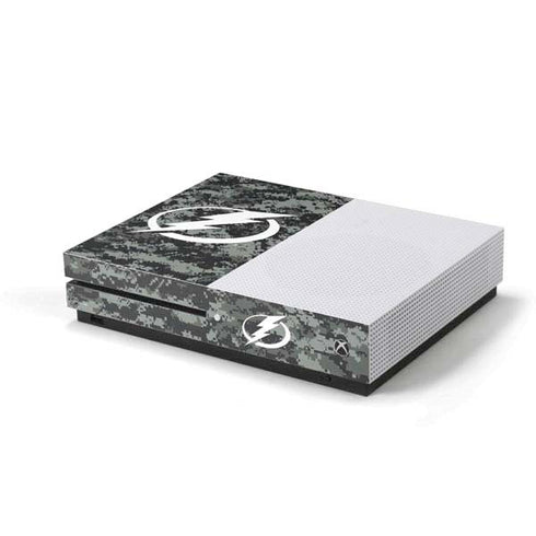 NHL Tampa Bay Lightning Camo Xbox One S Console Skin