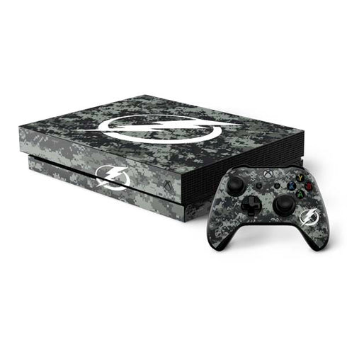 NHL Tampa Bay Lightning Camo Xbox One X Bundle Skin