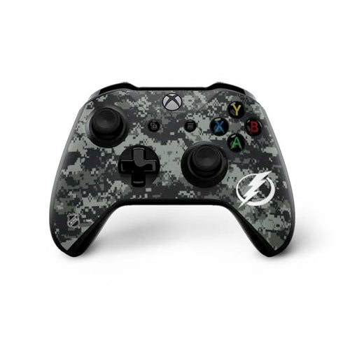 NHL Tampa Bay Lightning Camo Xbox One X Controller Skin