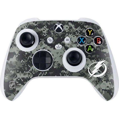 NHL Tampa Bay Lightning Camo Xbox Series S Controller Skin