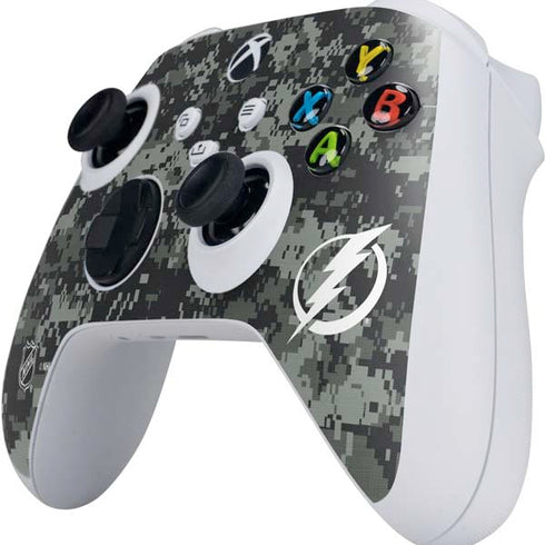 NHL Tampa Bay Lightning Camo Xbox Series S Controller Skin
