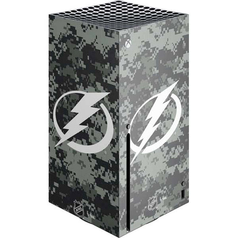 NHL Tampa Bay Lightning Camo Xbox Series X Console Skin