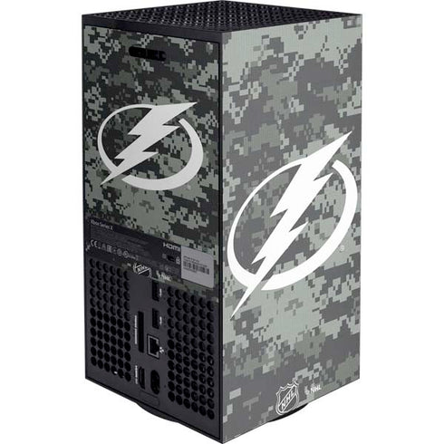 NHL Tampa Bay Lightning Camo Xbox Series X Console Skin