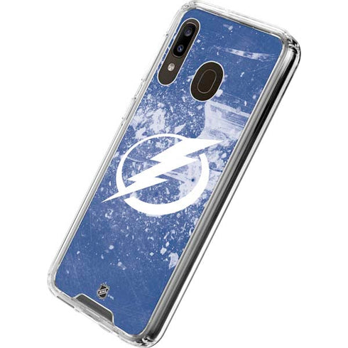 NHL Tampa Bay Lightning Frozen Galaxy A30 Clear Case