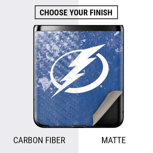 NHL Tampa Bay Lightning Frozen Galaxy Z Flip Skin