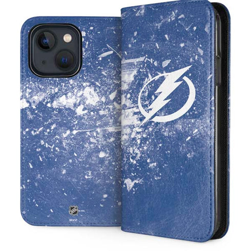 NHL Tampa Bay Lightning Frozen iPhone 13 Folio Case